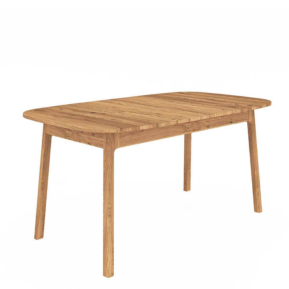 Wildeiche Holztisch - 100 cm tief - Laida