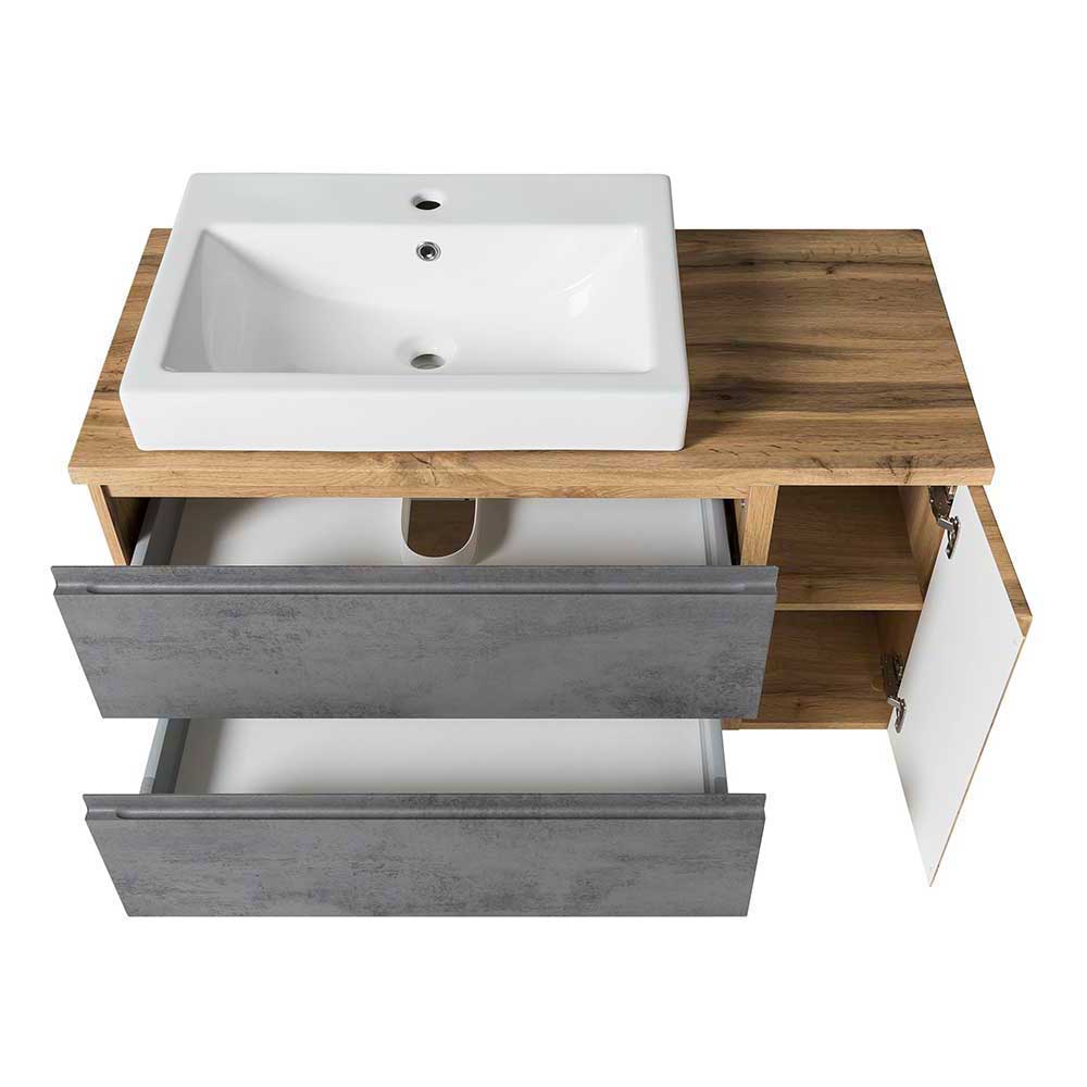 Design Waschtisch mit Aufsatzbecken - Mia