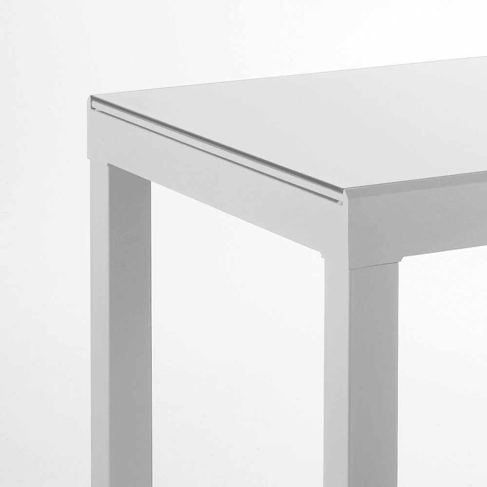 Esszimmertisch Bimia in Weiß Glas