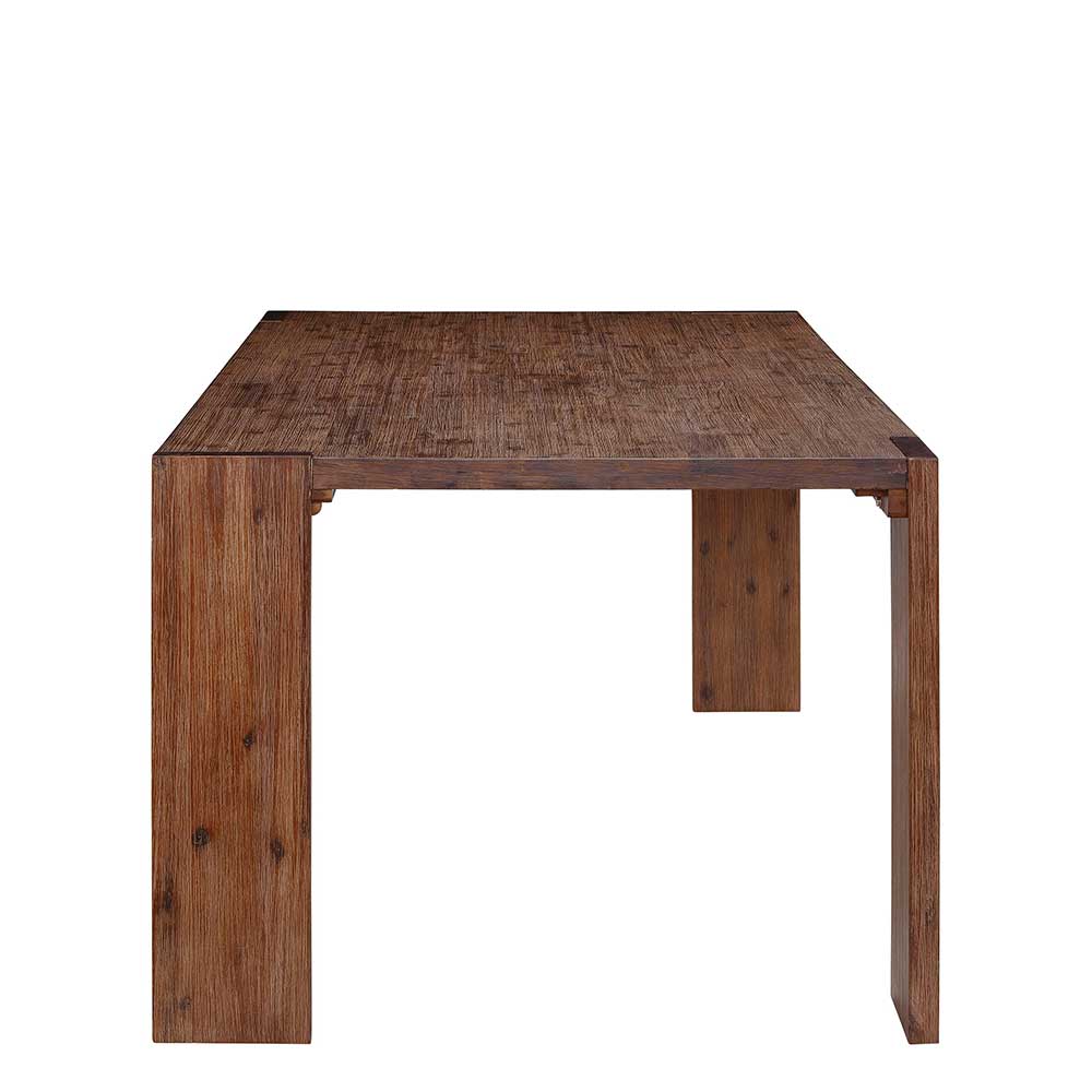 Massivholz Esszimmertisch aus Akazie Braun - Work