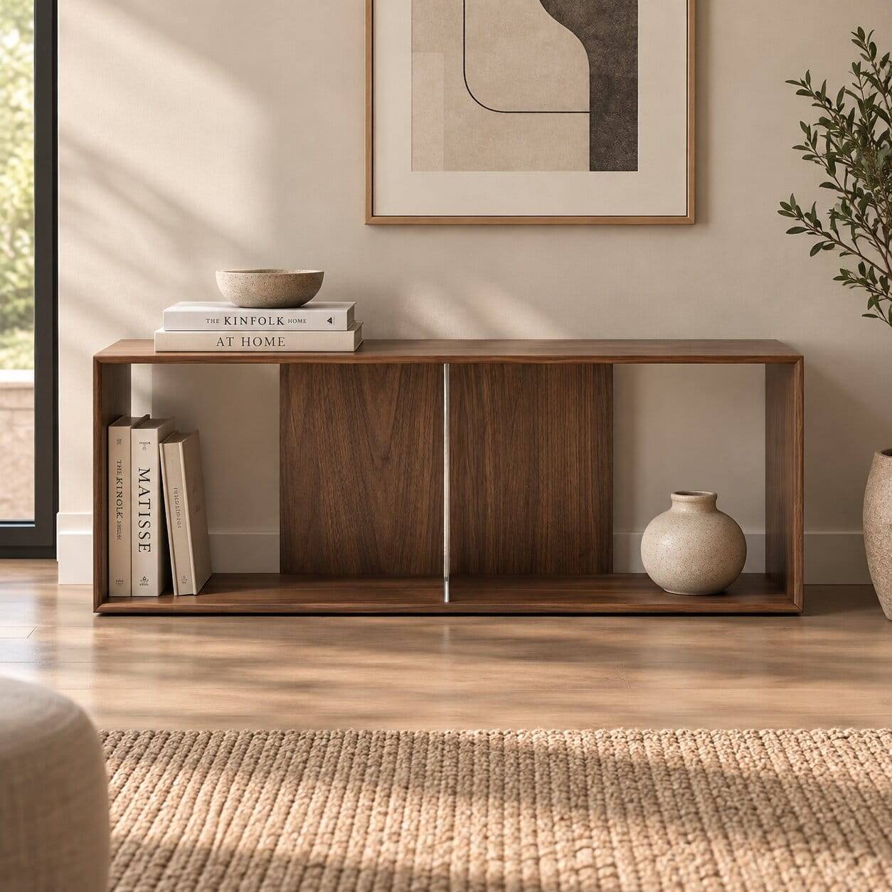 101x38x30 Regel Element in Nussbaum Furnier - Lician