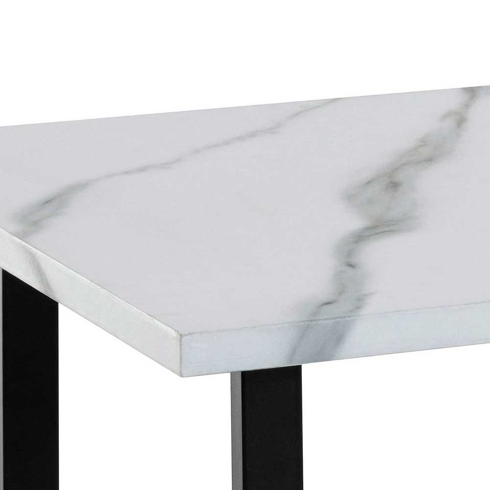 Wohnzimmer Tisch in Marmor Optik Weiß-Grau - Katris