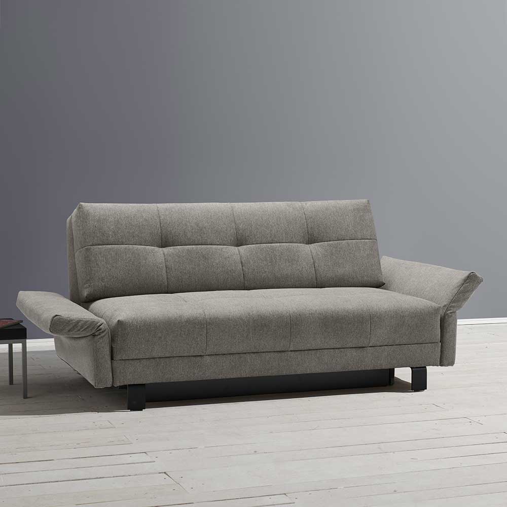 Faltsofa in Grau Stoffbezug - Ominikana