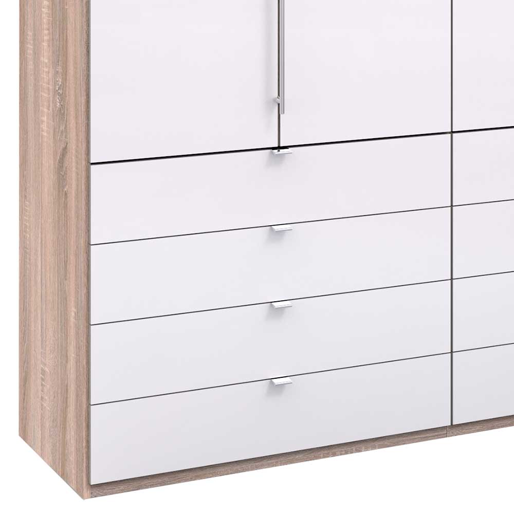 Kombi-Kleiderschrank mit zwölf Schubladen - Bosays
