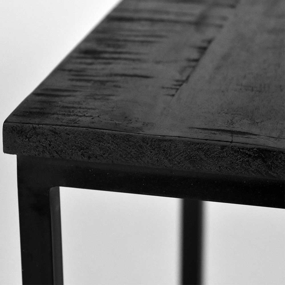 Schwarze Beistelltisch 2-Satz - Westerland (zweiteilig)