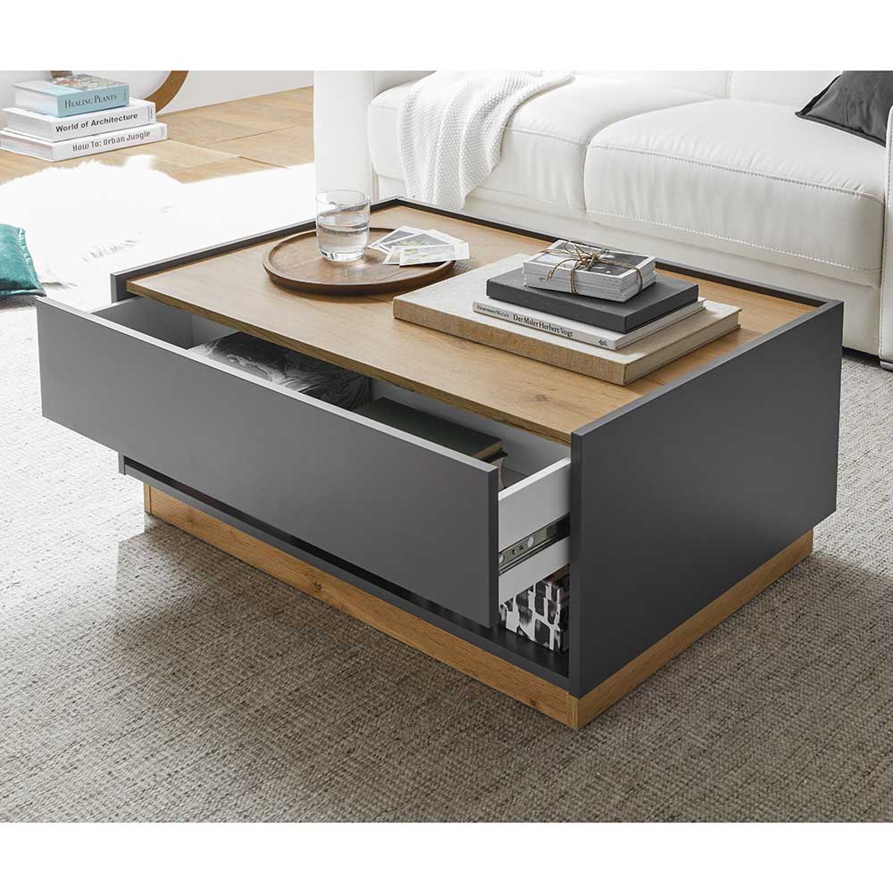 90x60 Couchtisch mit Stauraum - Ahilav