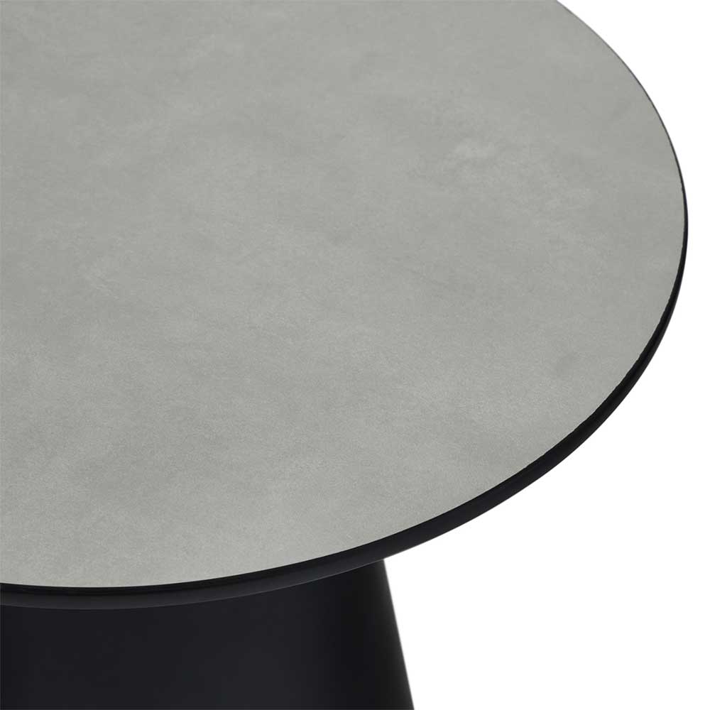 Runde Tischplatte in detailreicher, heller Marmoroptik für Wohnzimmer – Vuschea