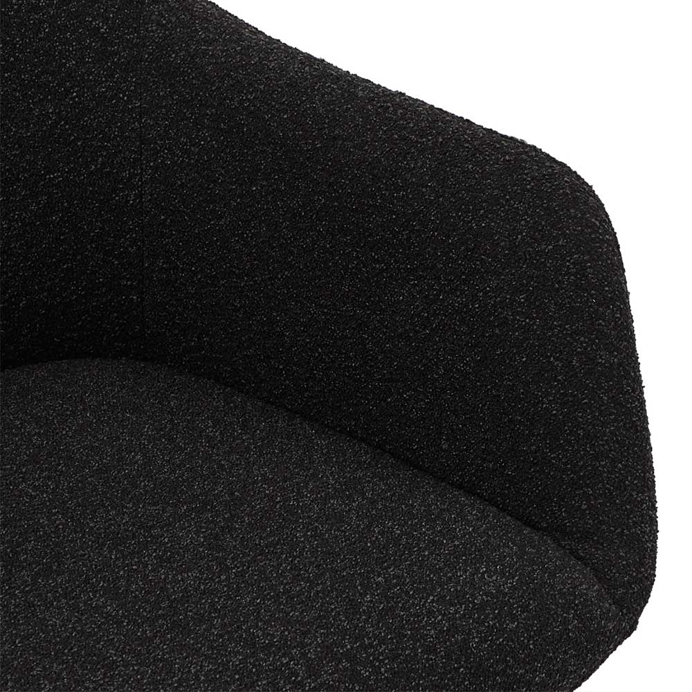 Drehbare Armlehnstühle in Schwarz - Janura (2er Set)