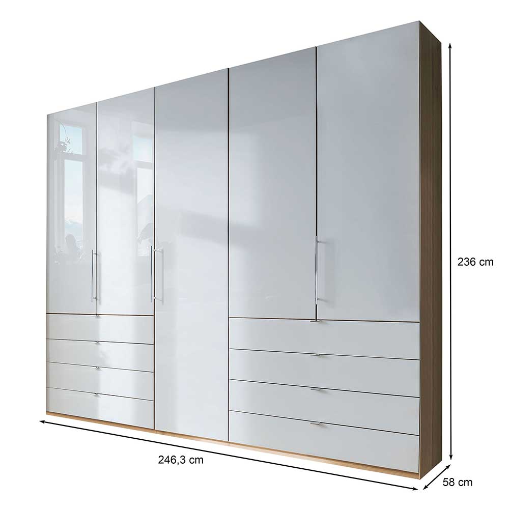 Moderner Kleiderschrank mit acht Schubladen - Nuetran