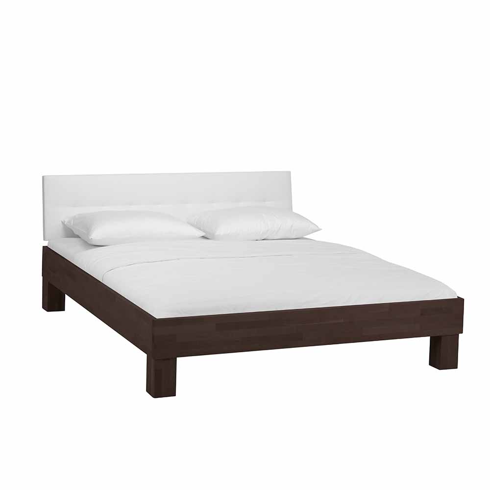 Holzbett Valdis in Buche Wenge massiv