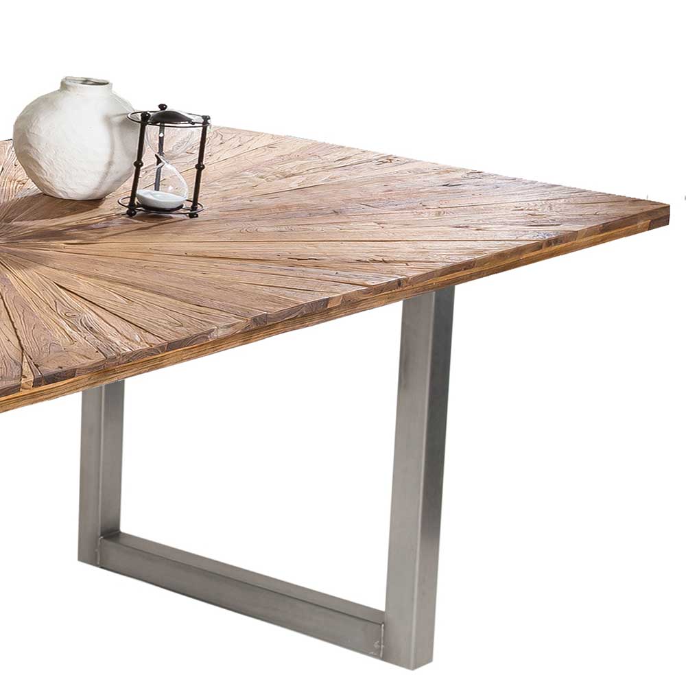 Design Esszimmertisch aus Altholz Teak - Liberty