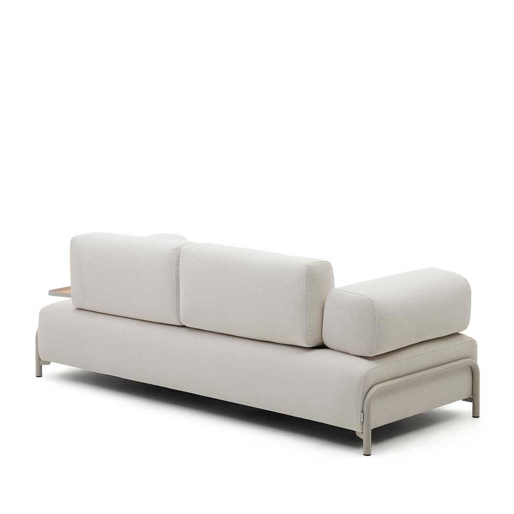 Dreisitzer Sofa aus Chenille in Beige - Turena