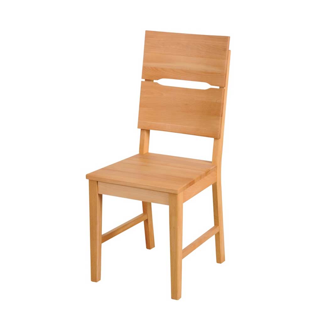 Holzstuhl Set aus Kernbuche Massivholz - Chica (2er Set)