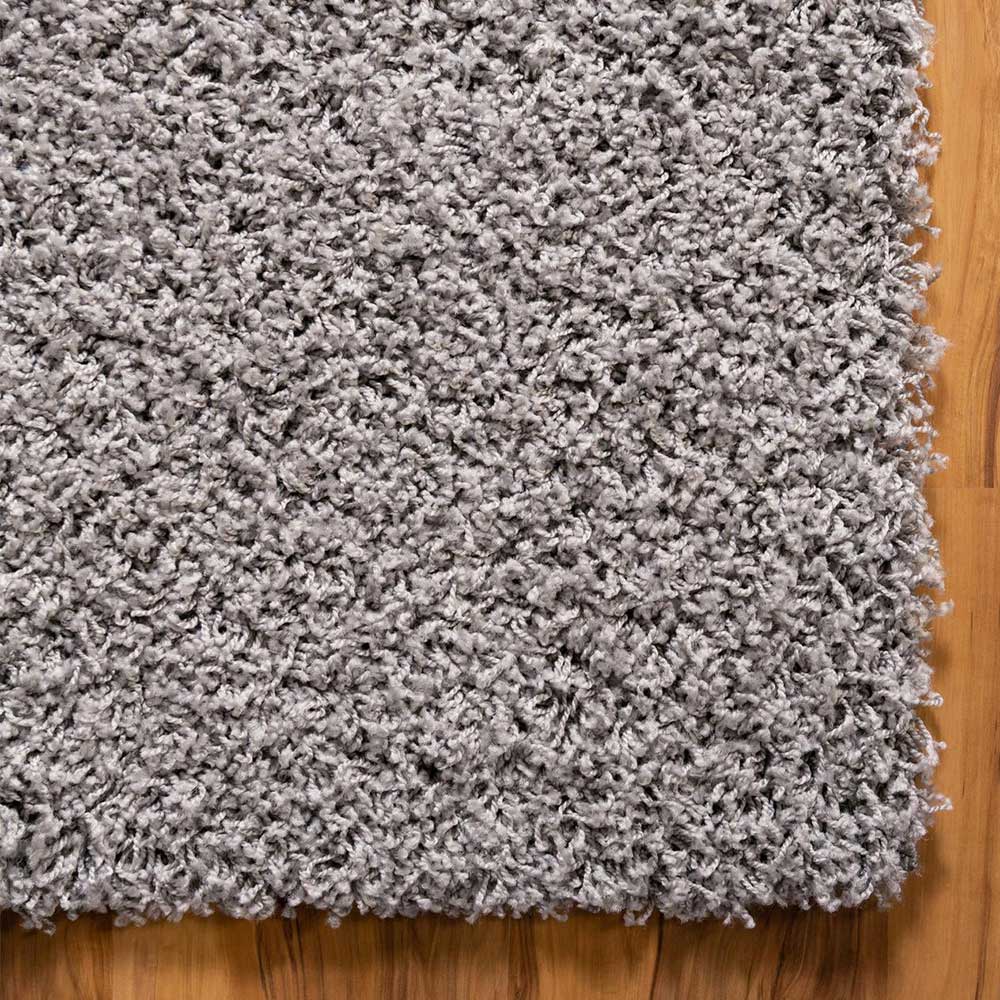 Teppich mit Hochflor in Hellgrau - Sirias