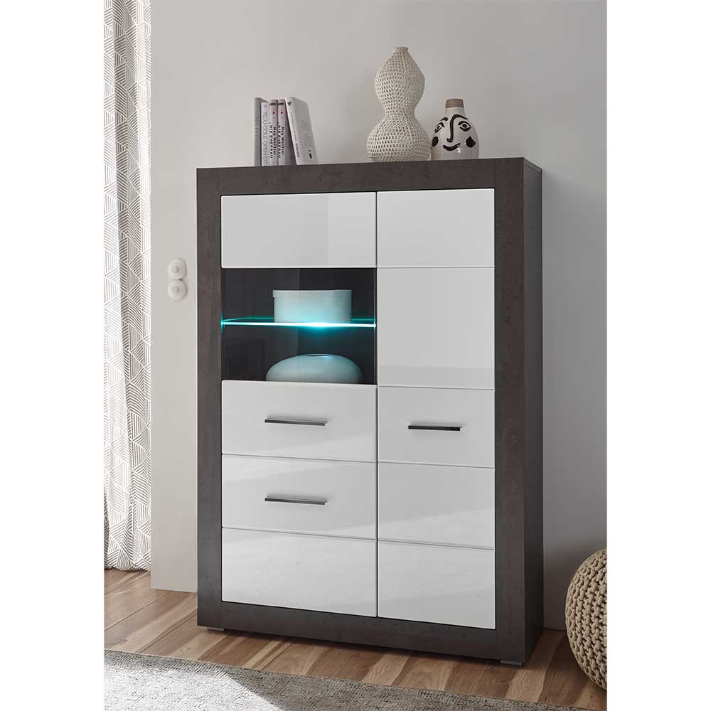 Wohnzimmer Schrank Set & Wandboard - Istensa (vierteilig)