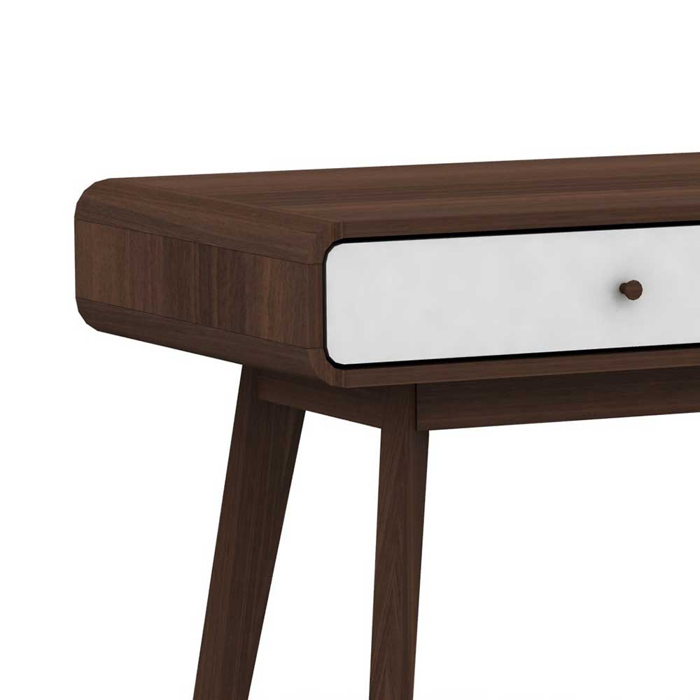 120x77x50 Scandi Chic Schreibtisch in Walnuss - Devkan
