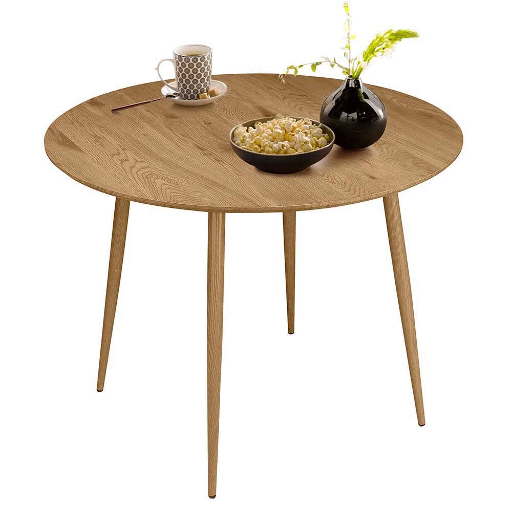 Runde Essgruppe mit Schalenstühlen - Fabiola (fünfteilig)