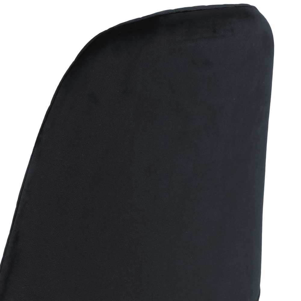 Schwarzer Polsterstuhl mit Bezug Samt - Libasion (Set)
