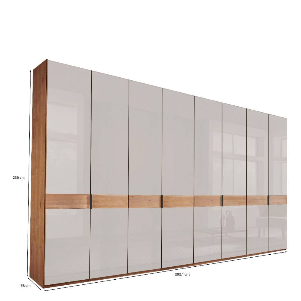 236 cm hoher Kleiderschrank mit acht Türen - Dilacco