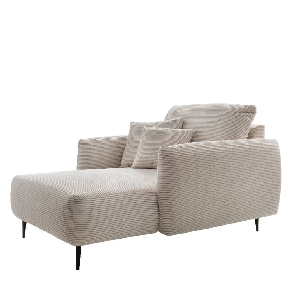 Cord Loungesessel in Beige - Wasilia