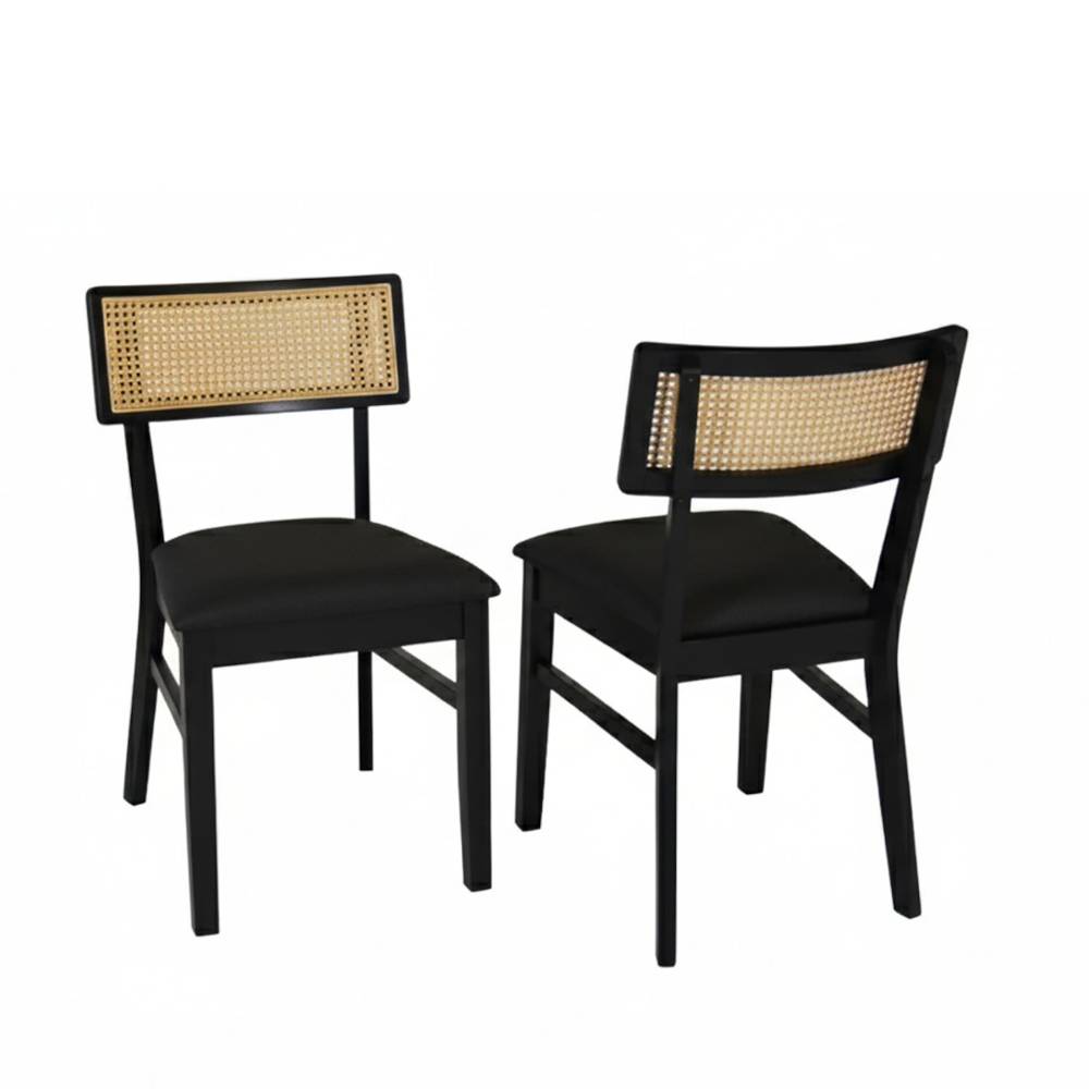 Retro Style Stühle mit Polstersitz - Venise (2er Set)
