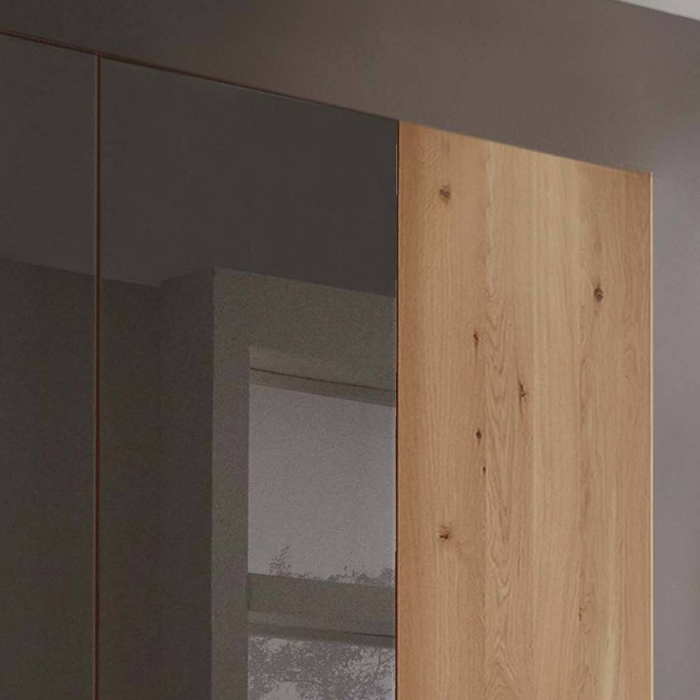 4-türiger Schlafzimmerschrank in Eiche Bianco - Vutonia