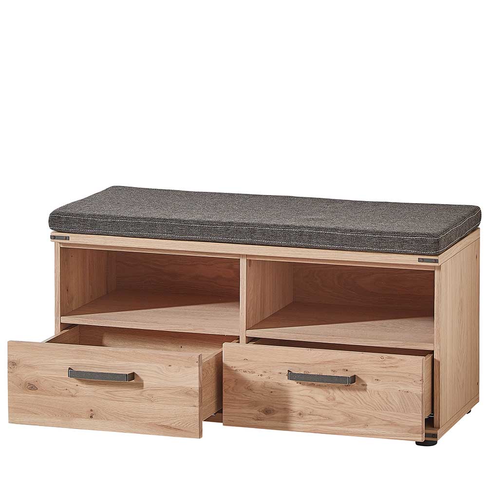 Schuhbank in Wildeiche & Graubraun - Konvava