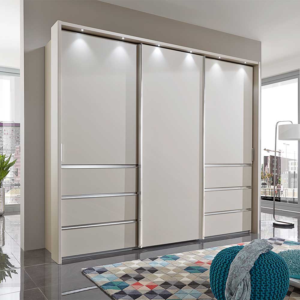 Schlafzimmer Schrank mit Glas Schwebetüren - Calaccio