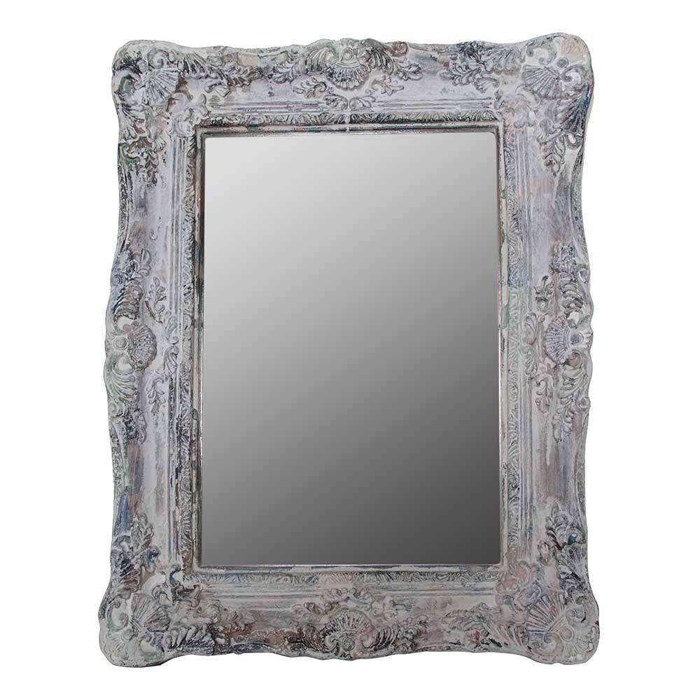 Spiegel aus Grey Wash Tannenholz - Zyamonicus