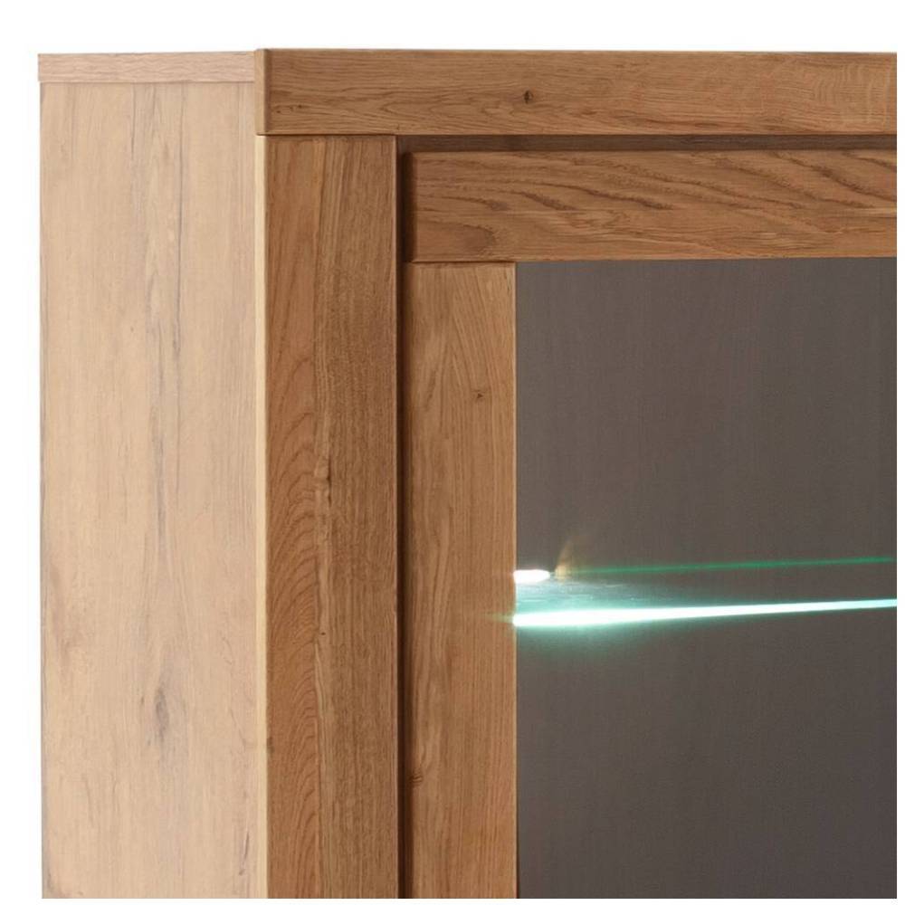 Highboard Vitrine in Wildeiche - Scarlett