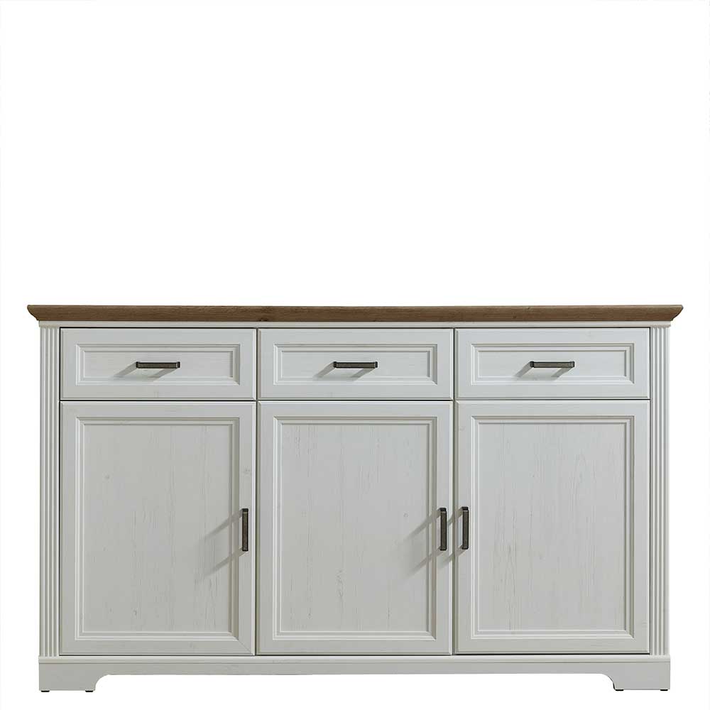166x102x48 Landhaus Sideboard mit Türen - Sinolita