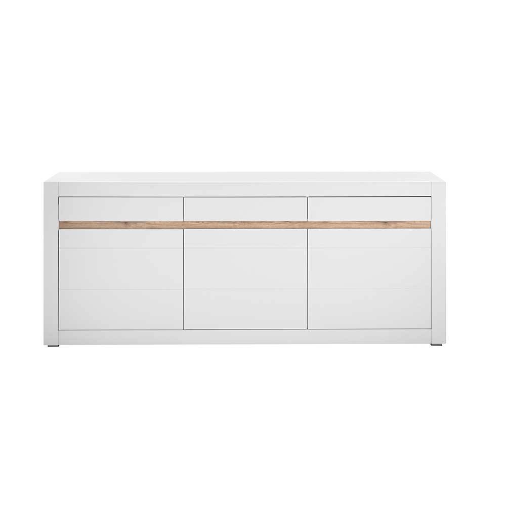 Weißes Sideboard mit 217 cm Breite - Ilana