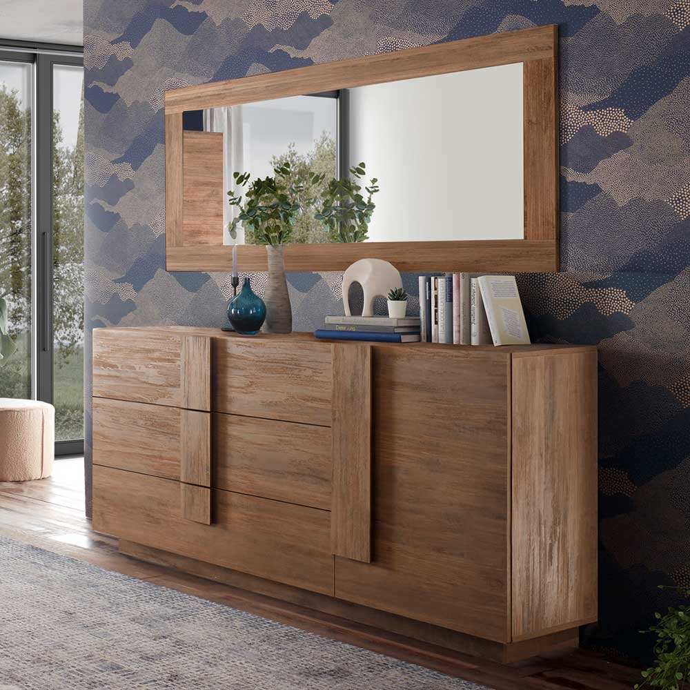 181x90x44 Sideboard mit sechs Schubladen & Tür - Basento