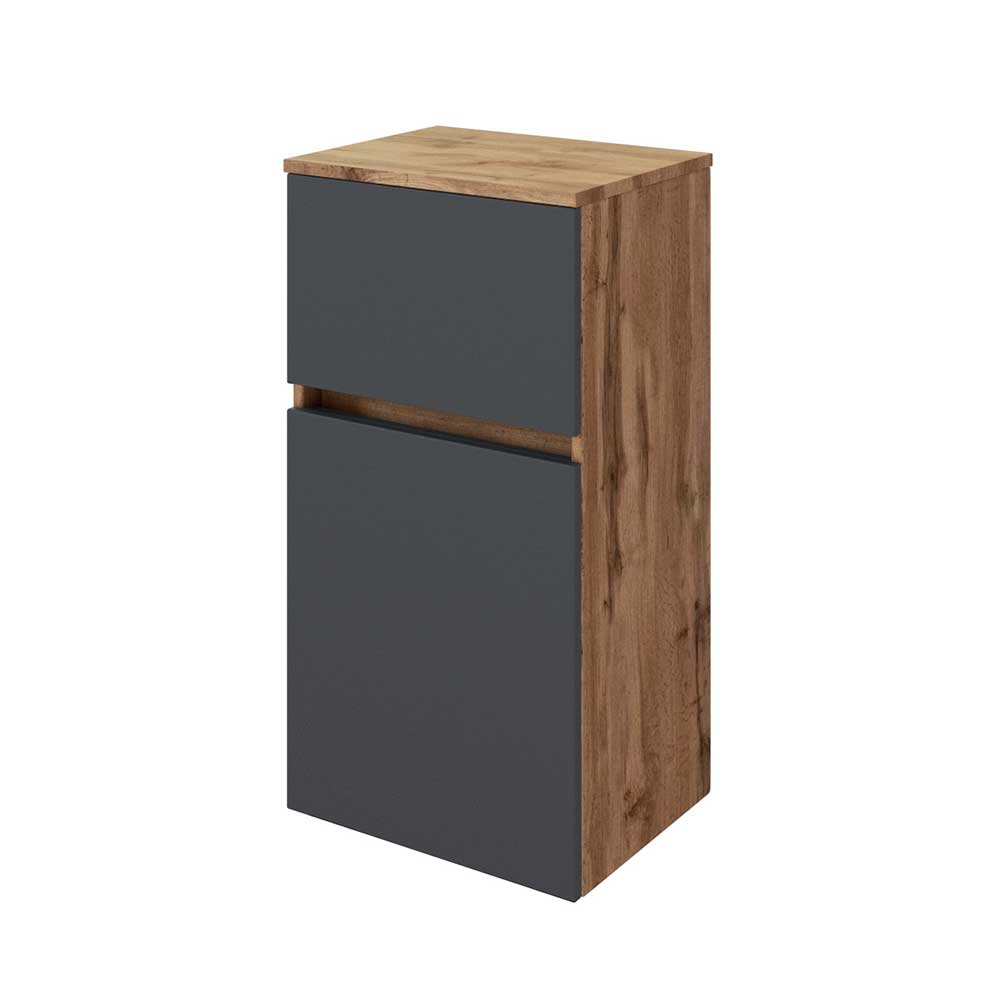 40x84x35 Badezimmer Schrank zweifarbig - Athrin