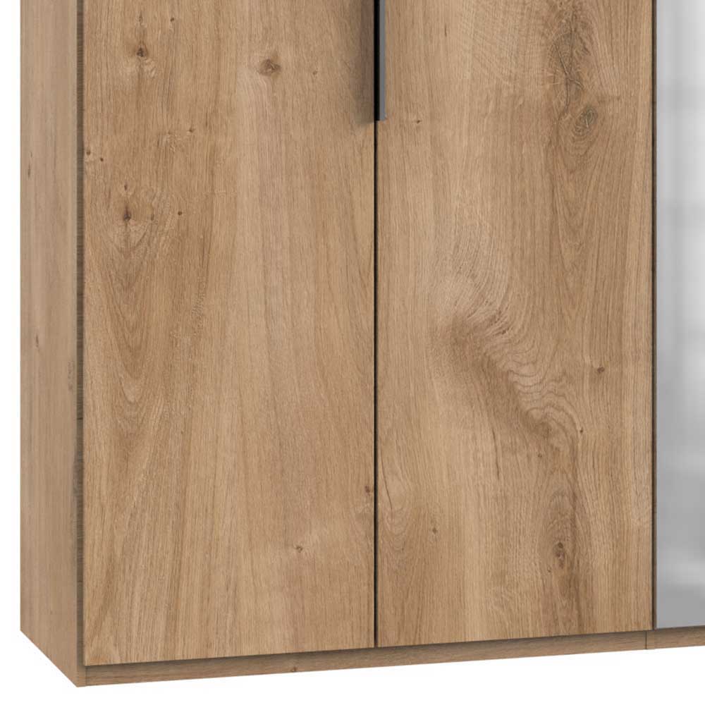 6-türiger Kleiderschrank in Plankeneiche - Dagidoyo