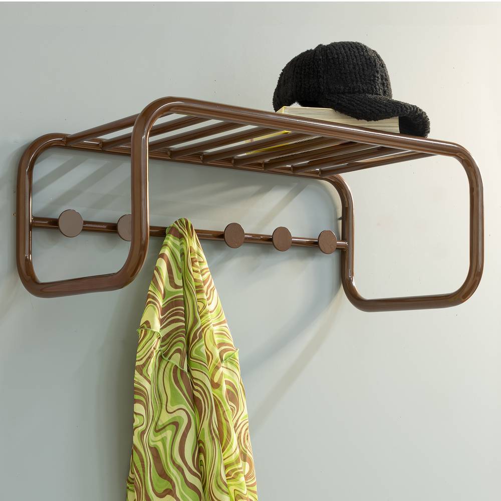 Hängegarderobe in Braun Stahl - Napcolia