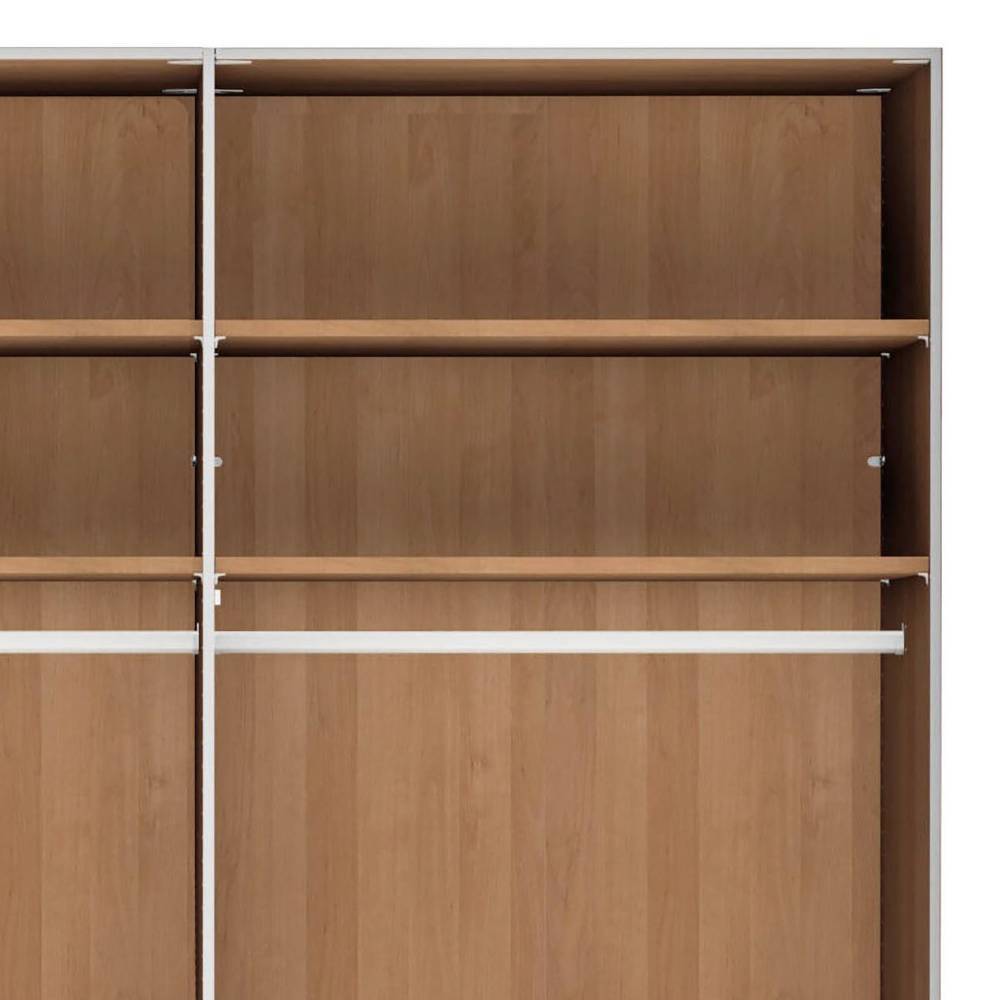 6-türiger Kleiderschrank in Weiß - Crucav
