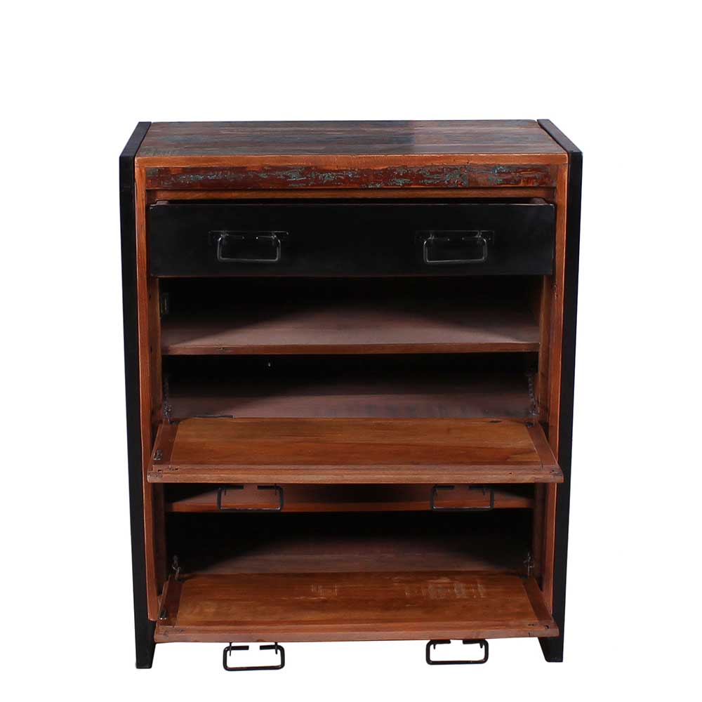 80x96x40 Shabby Schuhschrank mehrfarbig - Ensley