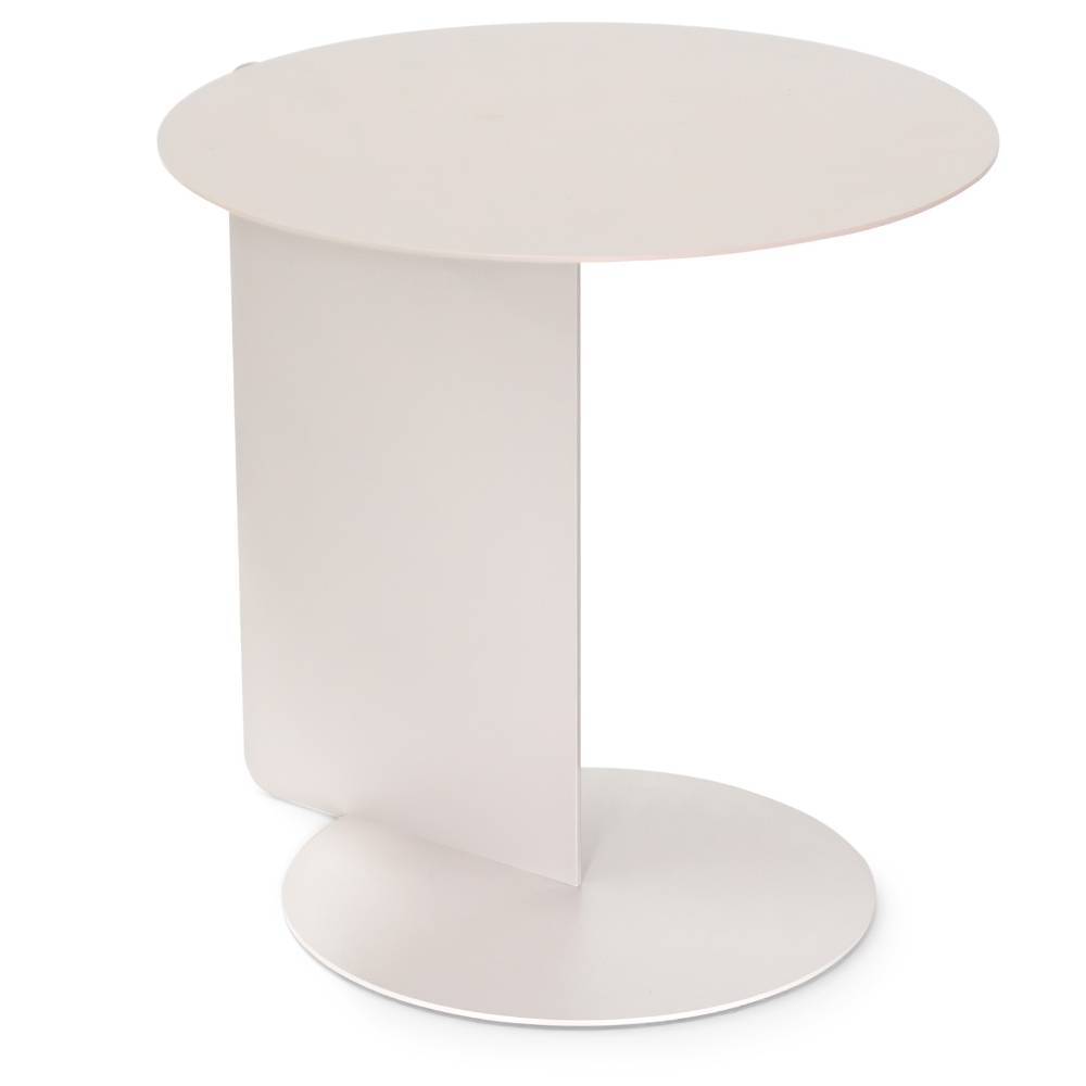 Stahl-Beistelltisch in Taupe - Jemilia