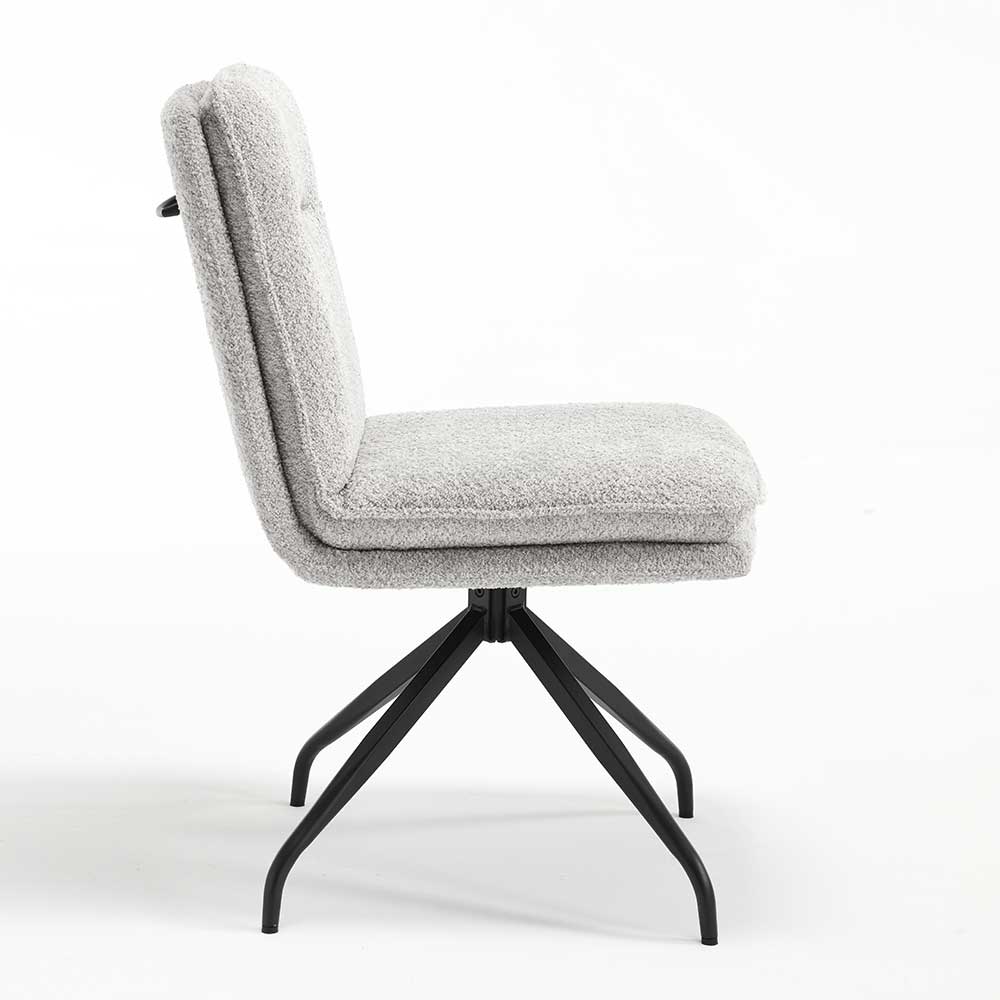 Design Esstisch Drehstuhl in Grau - Regison (2er Set)