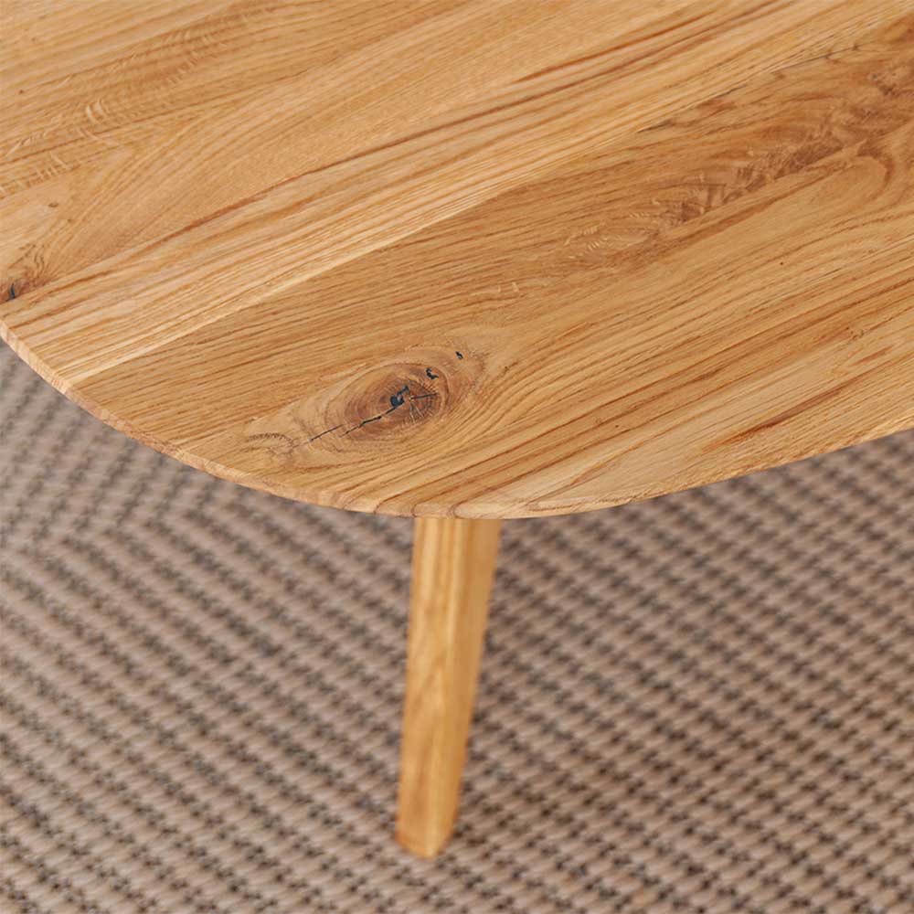 Wohnzimmer Sofatisch im Skandi Design - Champagne