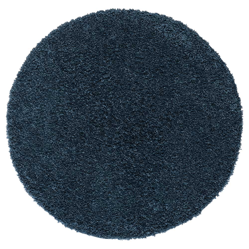 Dunkelblauer Teppich mit 150 cm Durchmesser - Asnes
