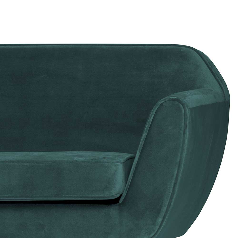 Wohnzimmer Viersitzer Couch in Petrol Blau - Matze