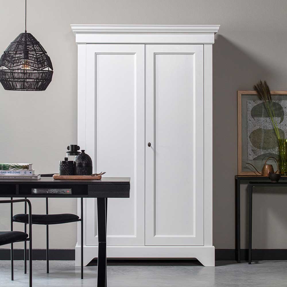 Schlafzimmer Kleiderschrank Kita in Weiß