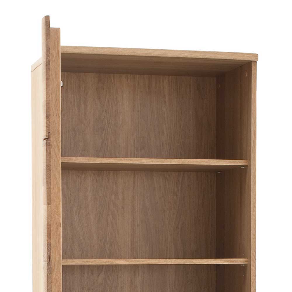 1-türige Schrank Vitrine aus Massivholz - Crokas