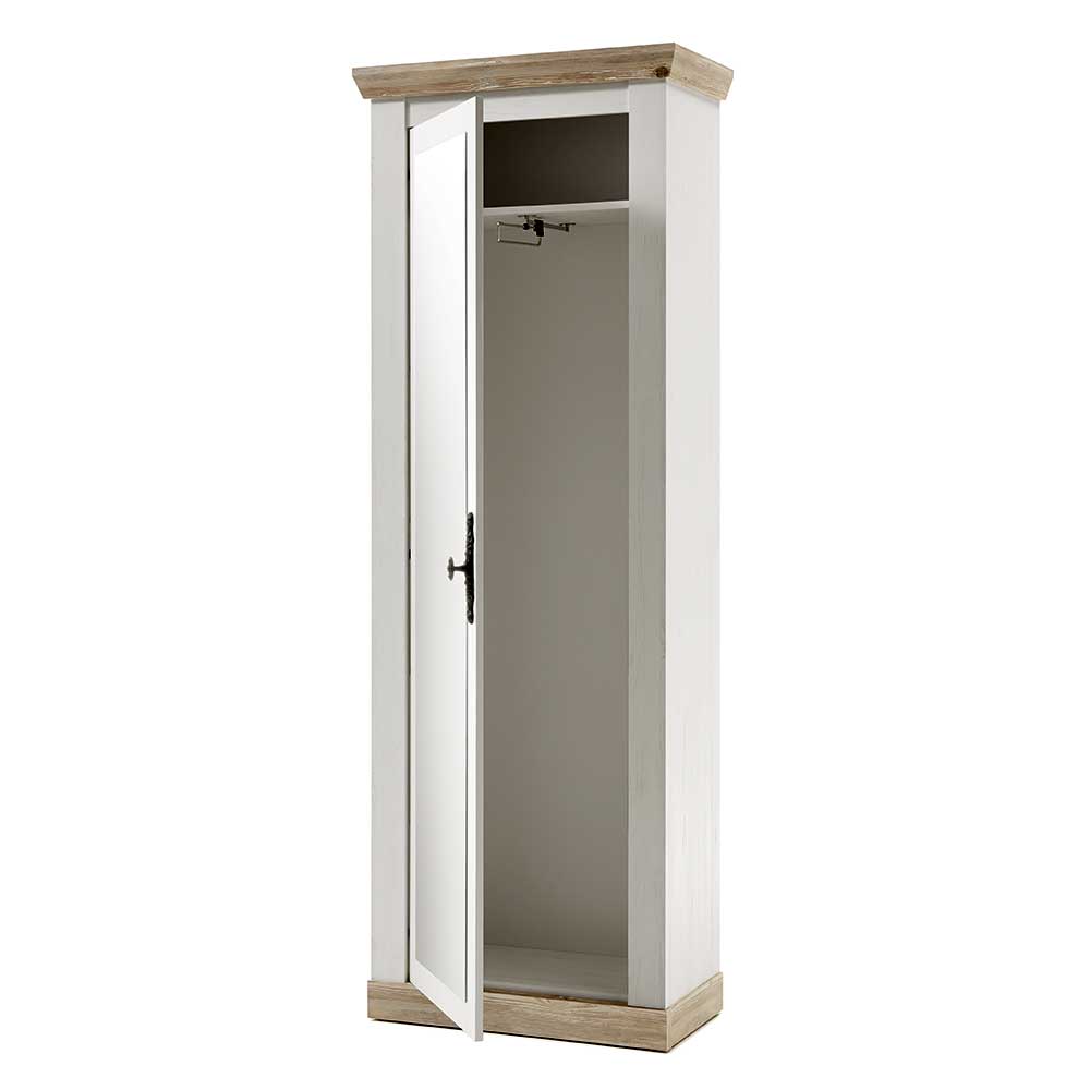 73x201x38 Dielenschrank mit Spiegeltür - Nedita