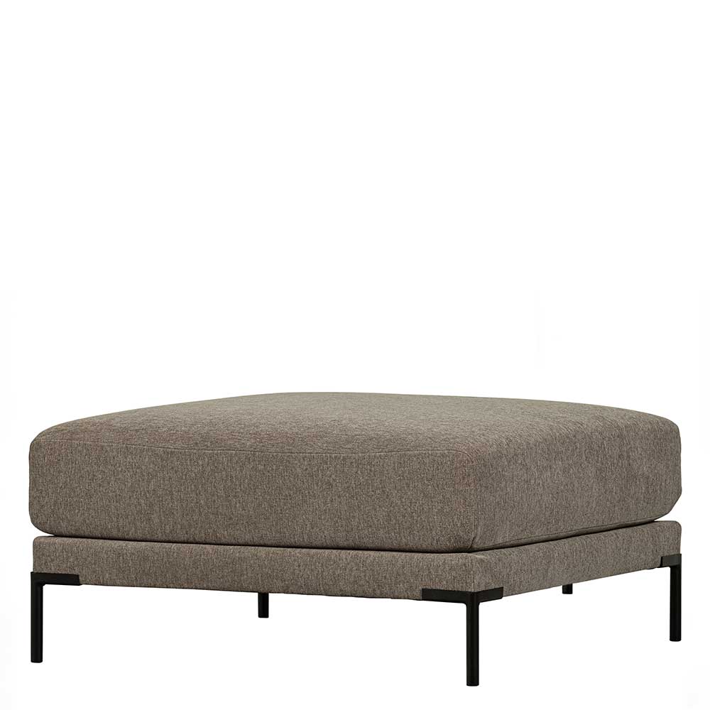 Wohnzimmer Polsterhocker in Taupe - Birte