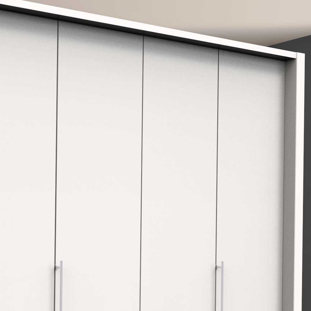 Weißer Schrank für Schlafraum 300 cm breit - Donpiave