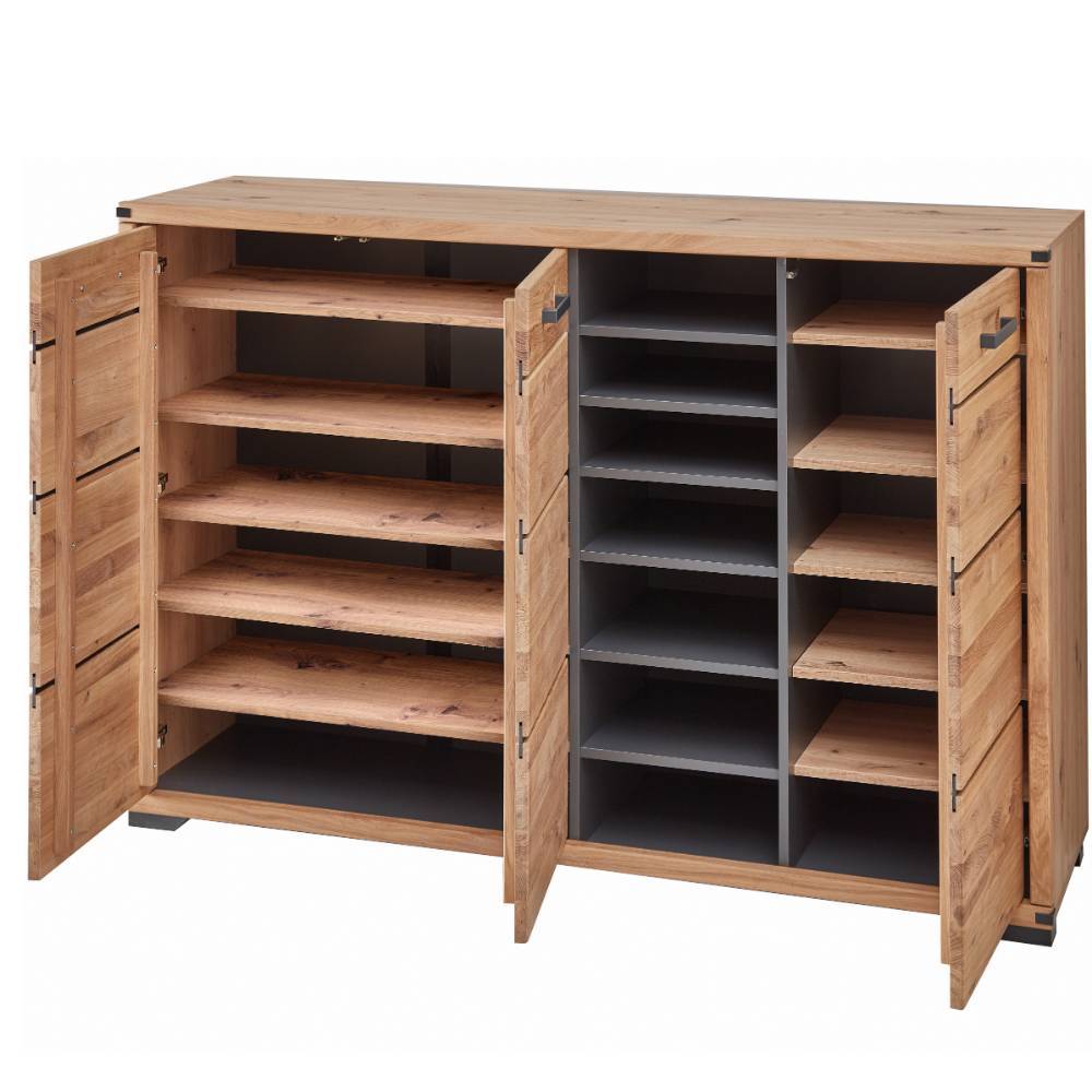 Sideboard für Schuhe in Wildeiche teilmassiv - Maineka