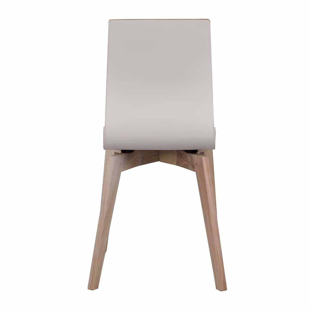 Stuhl mit Hochdrucklaminat Weiß - Lacrunia (2er Set)